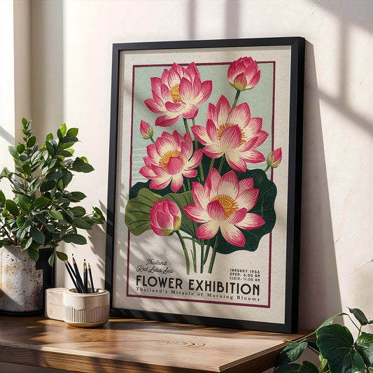 a picture of pink flowers on a table