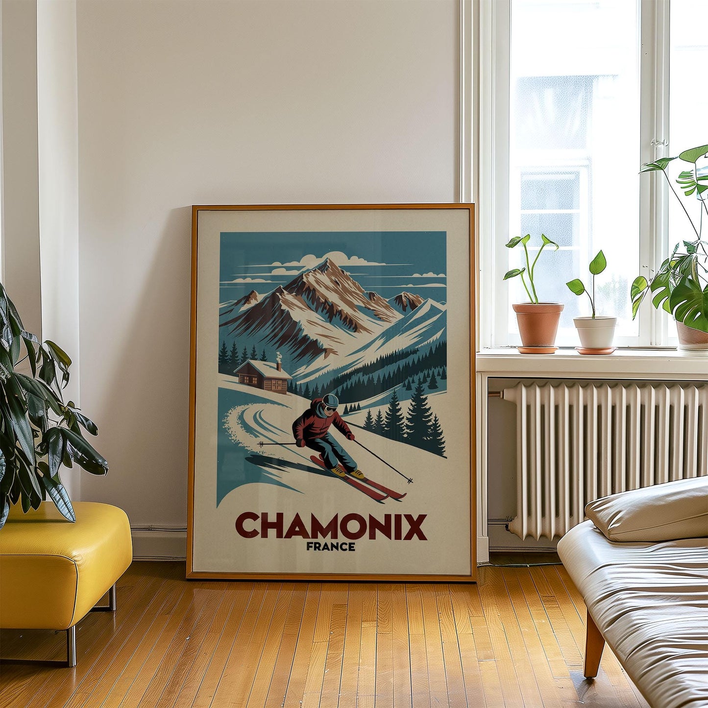 a picture of a skiier on a snowy mountain