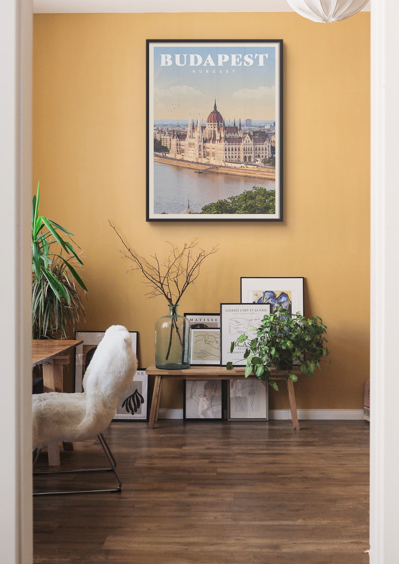 Budapest, Hungary - Vintage Travel Poster