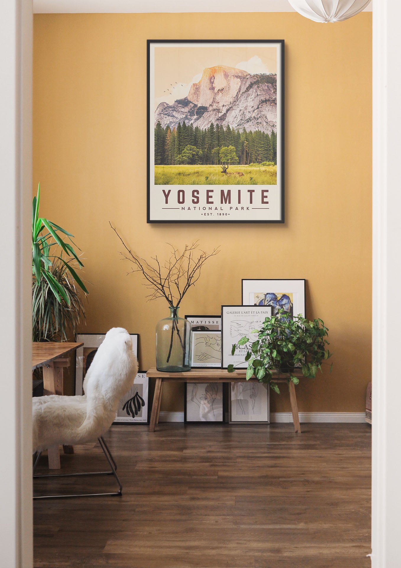 Yosemite Minimalist National Park Poster
