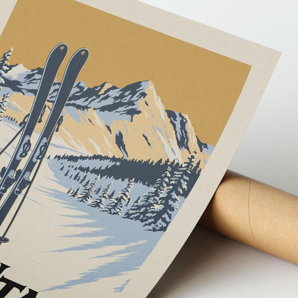 a picture of a pair of skis in the snow