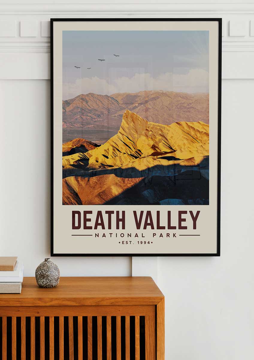Death Valley Minimalist National Park Poster