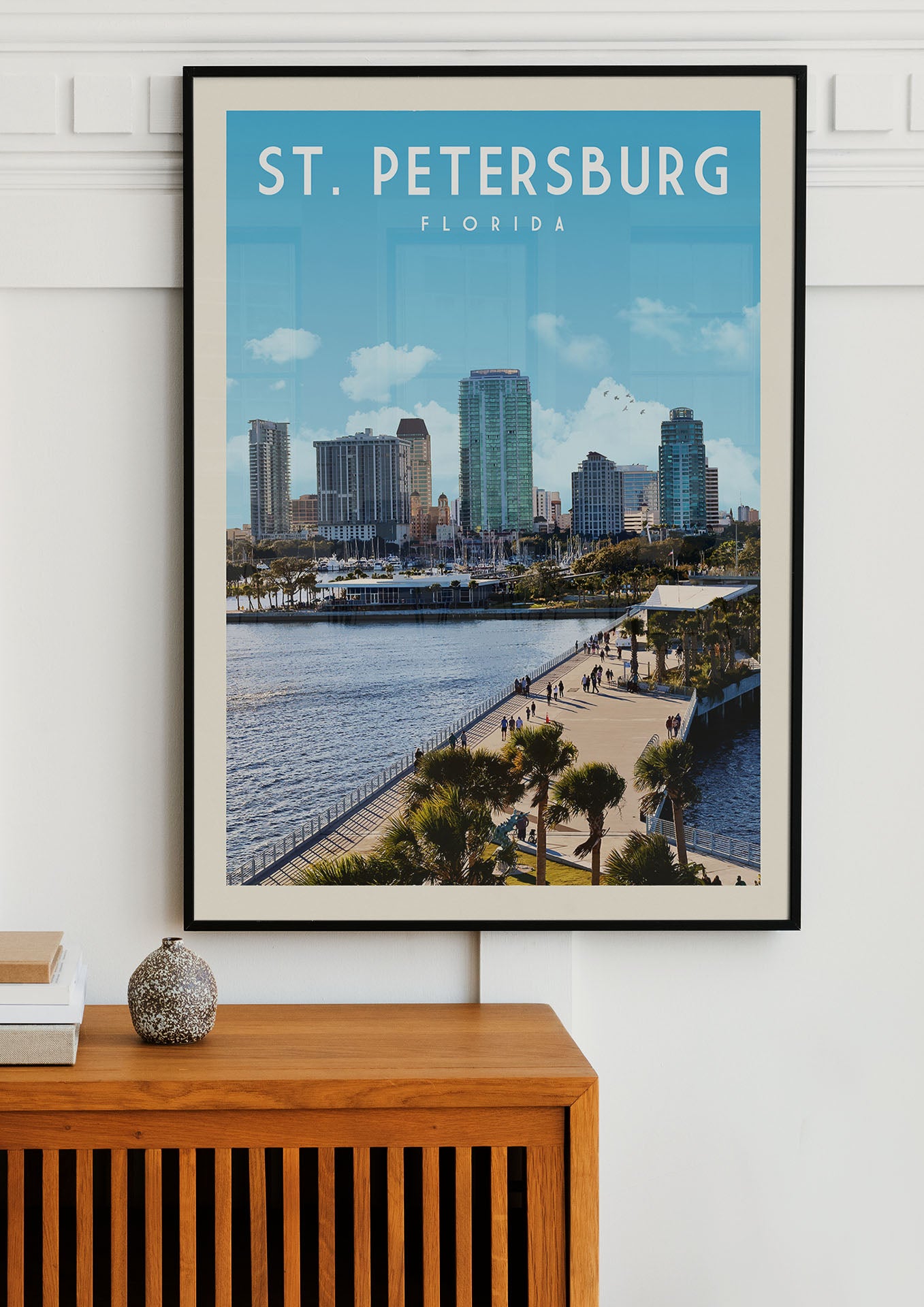 St. Petersburg, Florida - Vintage Travel Poster