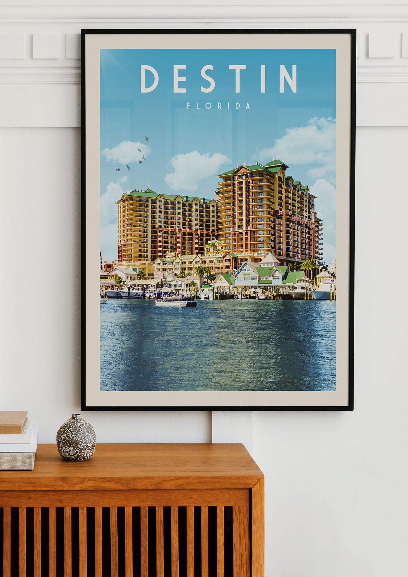 Destin, Florida - Vintage Travel Poster