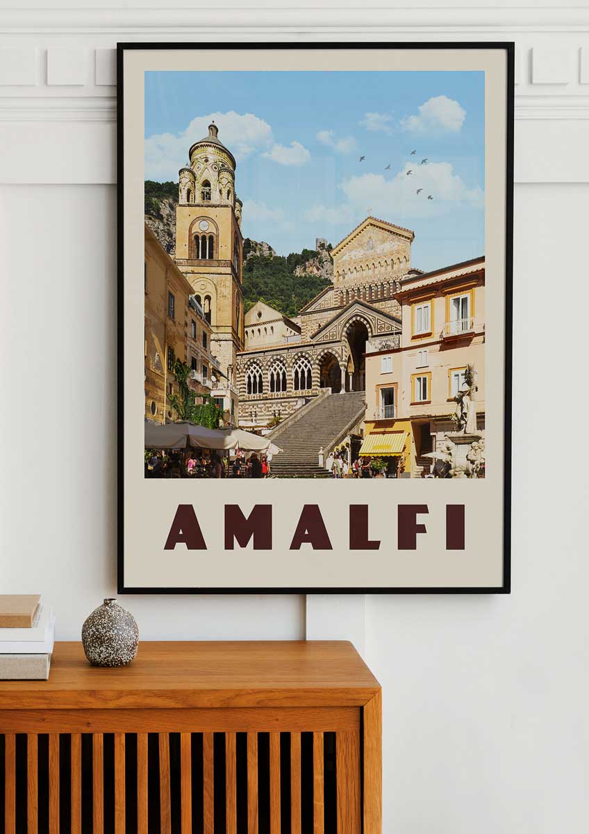 Amalfi, Italy - Vintage Travel Print - Vintaprints