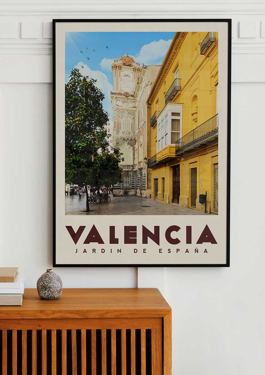 Valencia, Spain - Vintage Travel Poster
