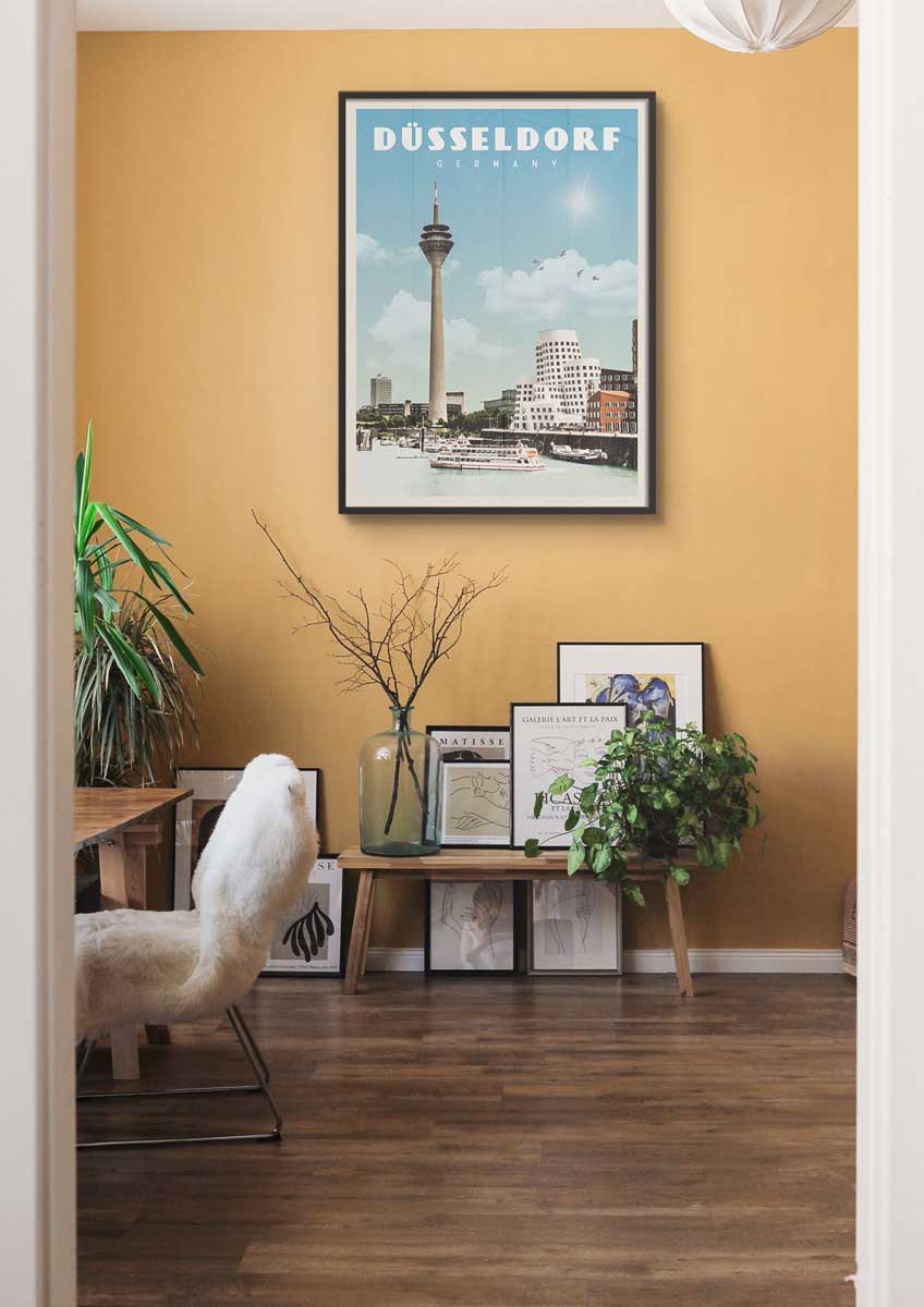 Dusseldorf, Germany - Vintage Travel Print - Vintaprints