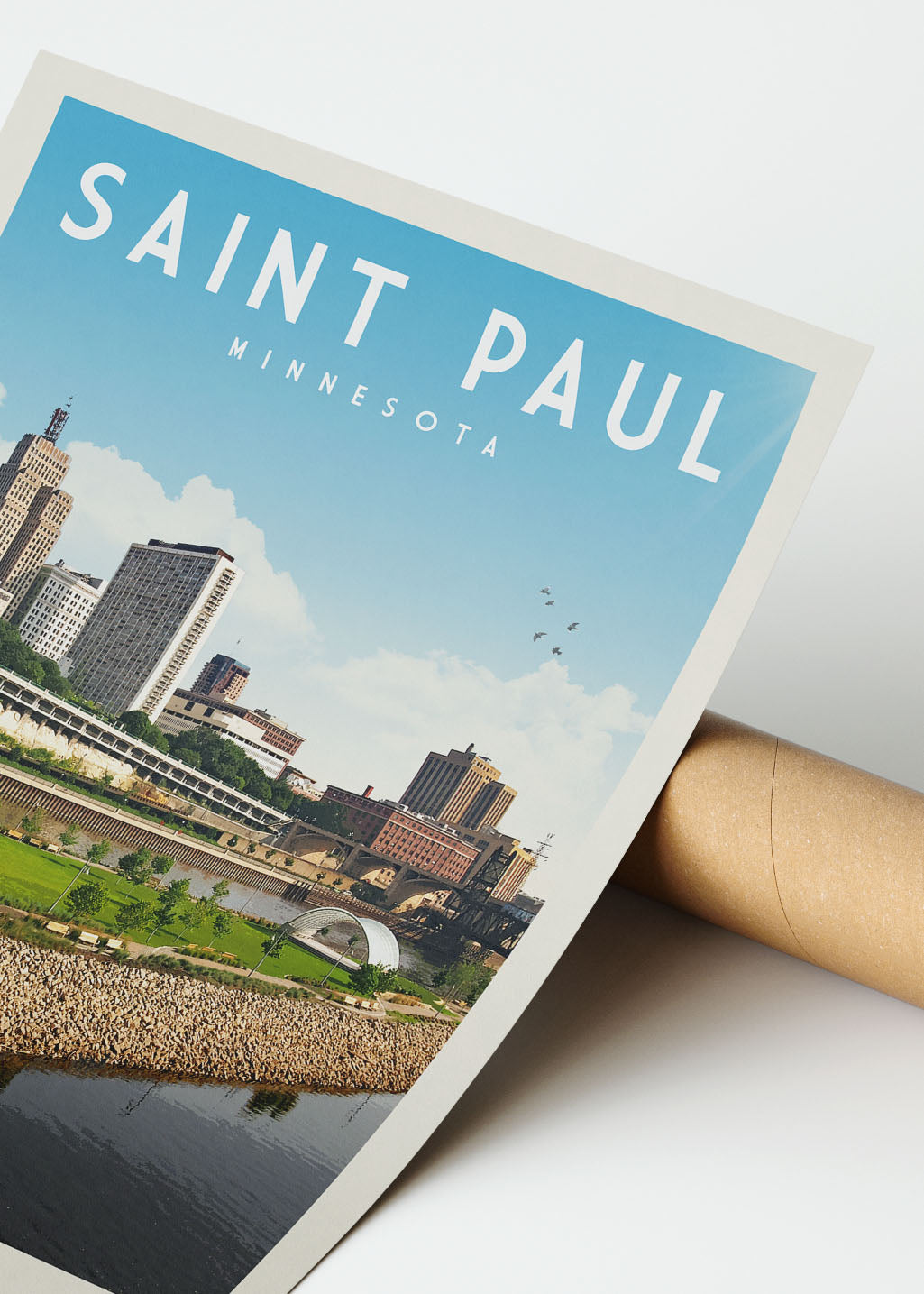 St. Paul, Minnesota - Vintage Travel Print - Vintaprints