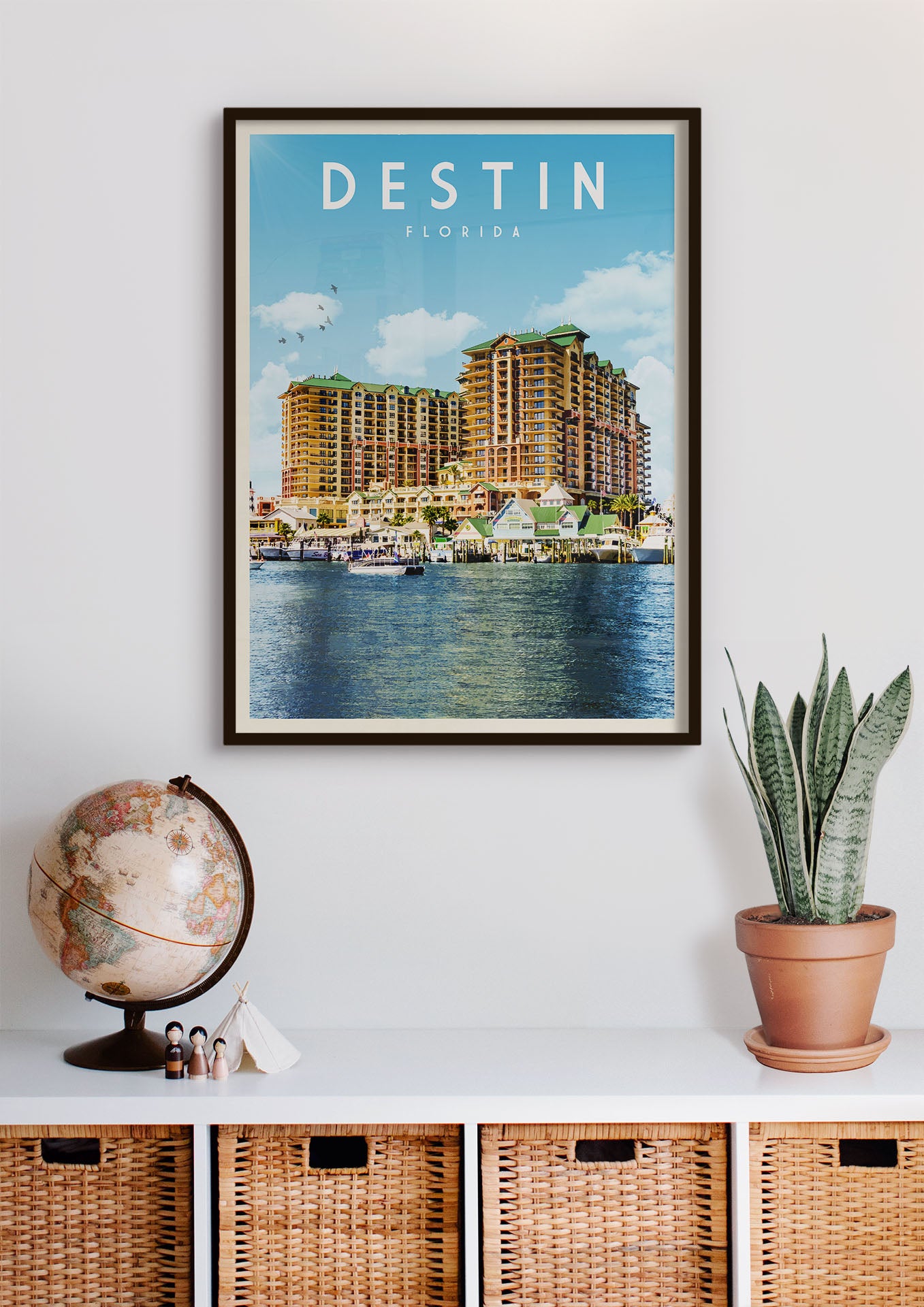 Destin, Florida - Vintage Travel Poster