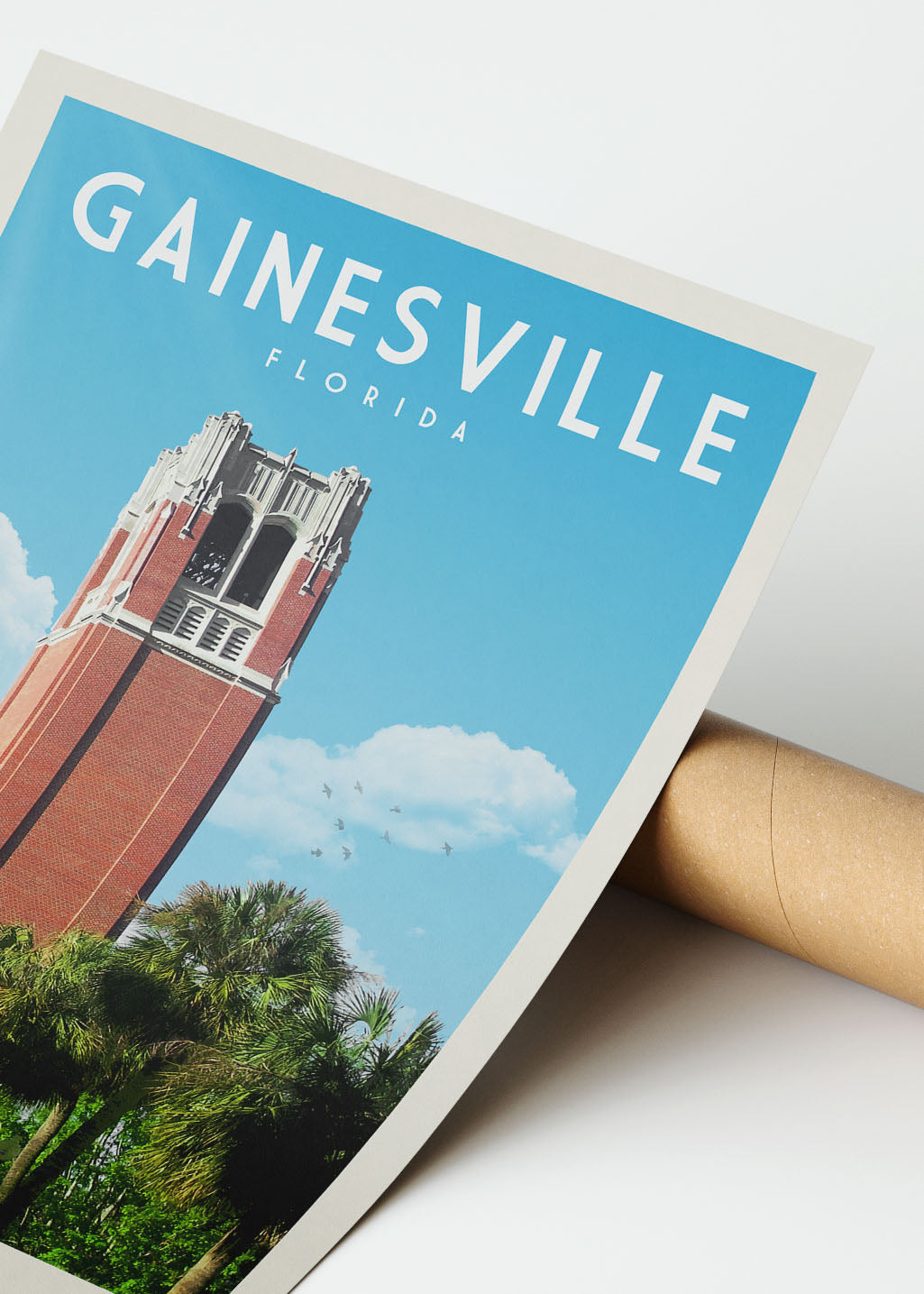 Gainesville, Florida - Vintage Travel Poster