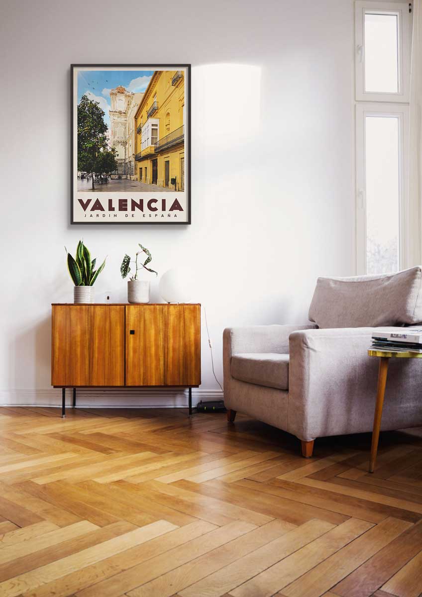Valencia, Spain - Vintage Travel Poster