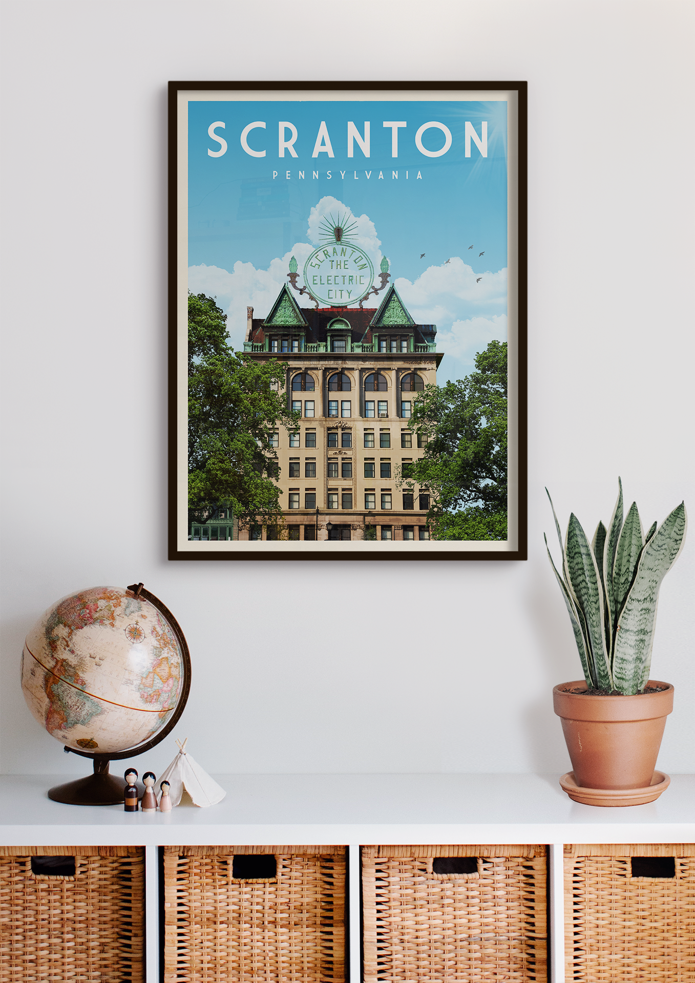 Scranton, Pennsylvania - Vintage Travel Poster