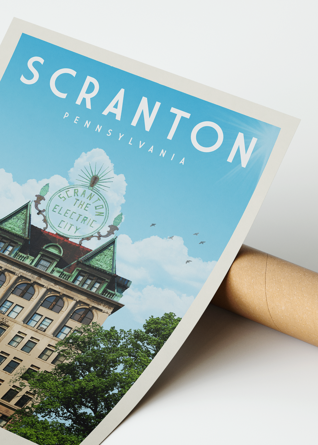 Scranton, Pennsylvania - Vintage Travel Poster