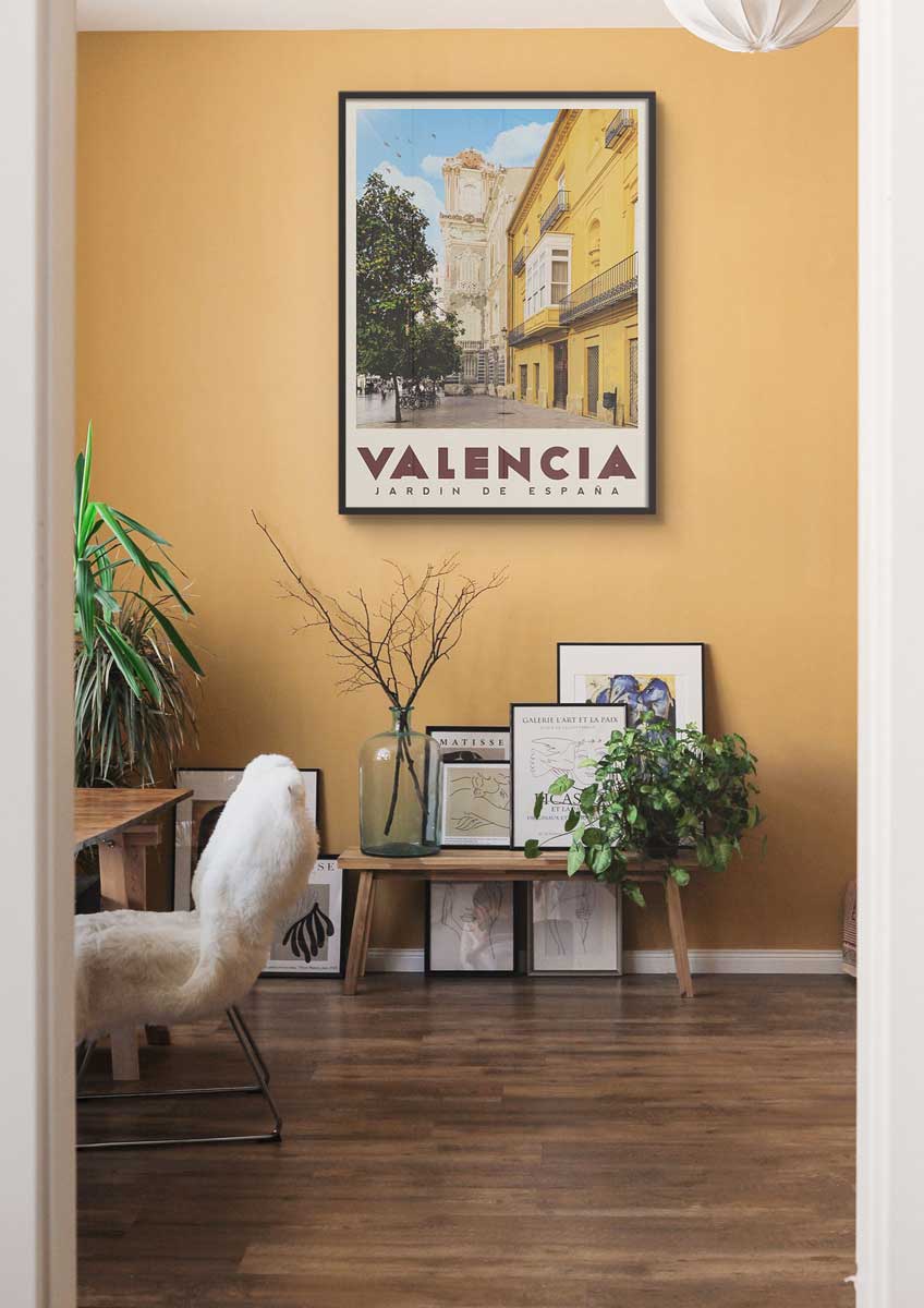 Valencia, Spain - Vintage Travel Poster
