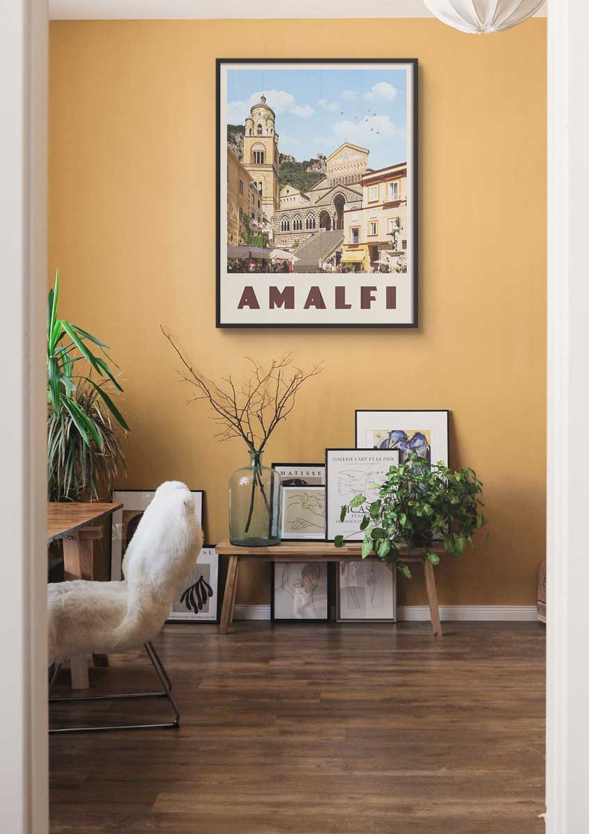 Amalfi, Italy - Vintage Travel Print - Vintaprints