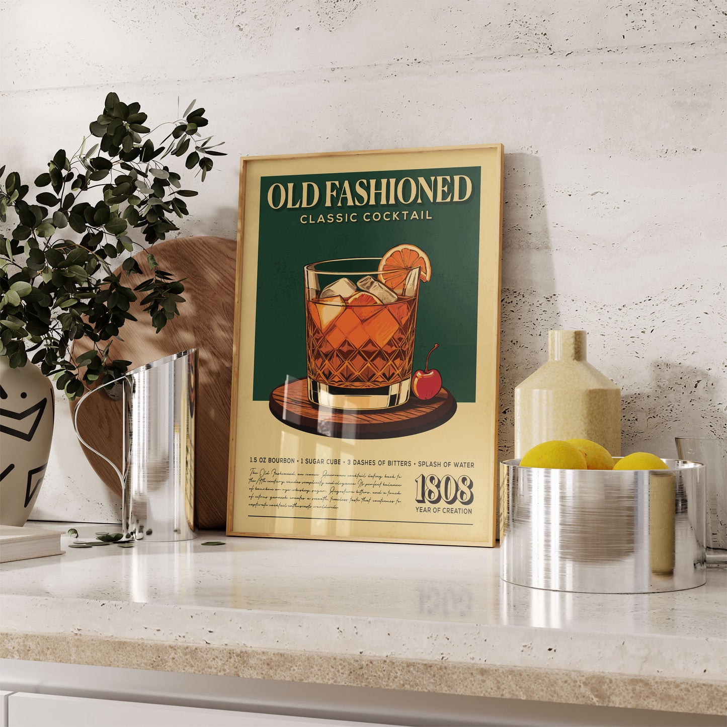 Old Fashioned - Classic Cocktail Poster