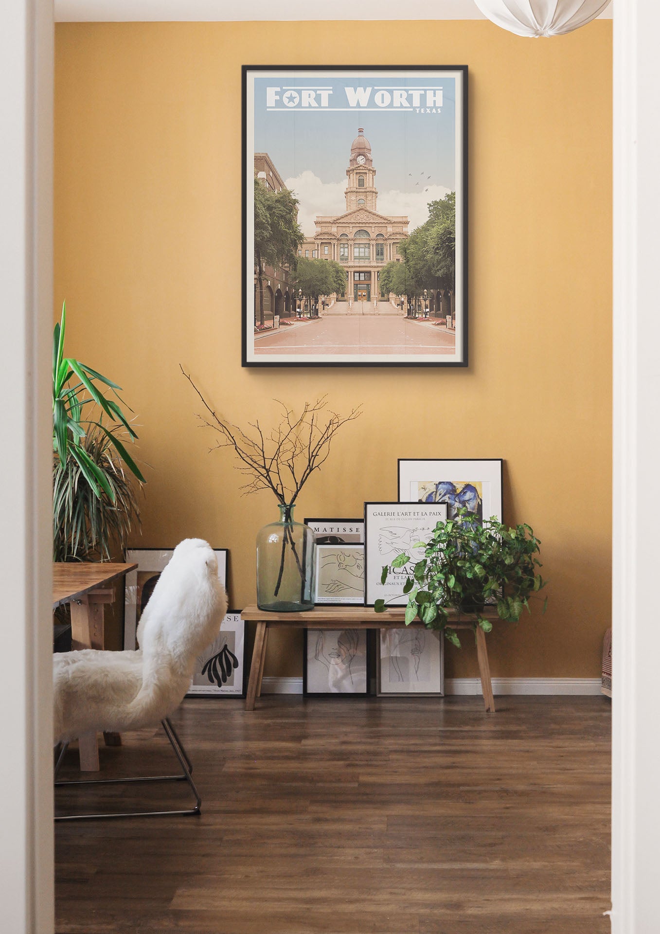 Fort Worth, Texas - Vintage Travel Print - Vintaprints