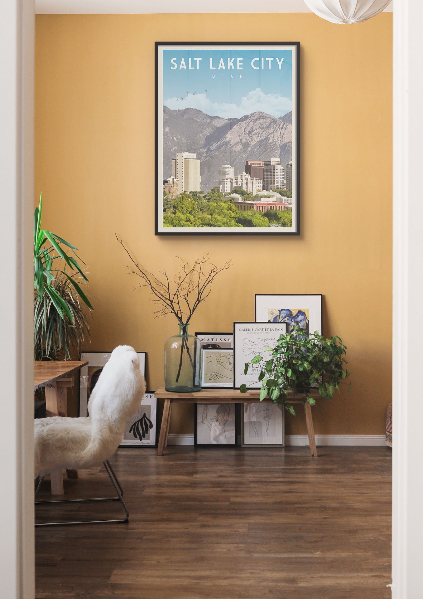 Salt Lake City, Utah - Vintage Travel Poster