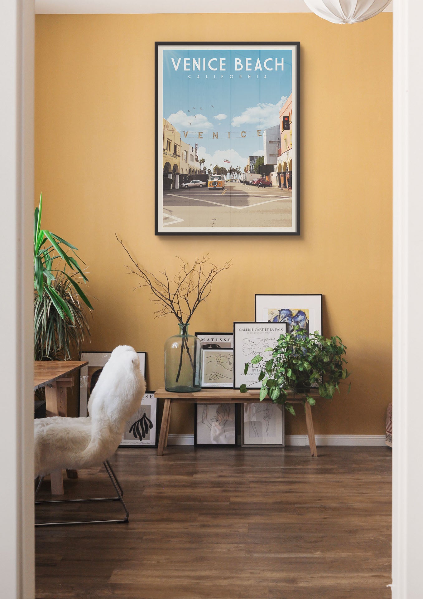 Venice Beach, California - Vintage Travel Poster
