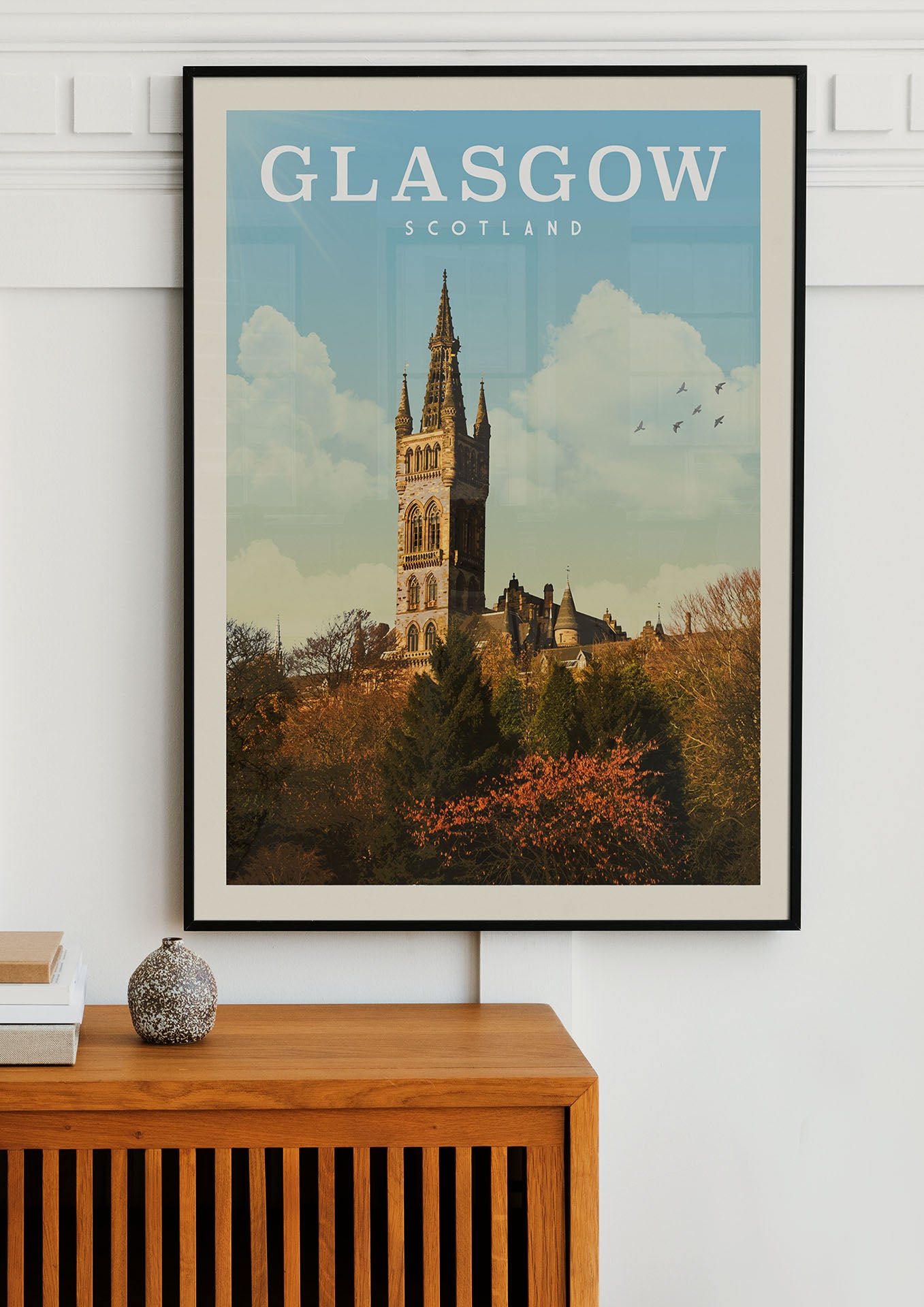 Glasgow, Scotland - Vintage Travel Print - Vintaprints