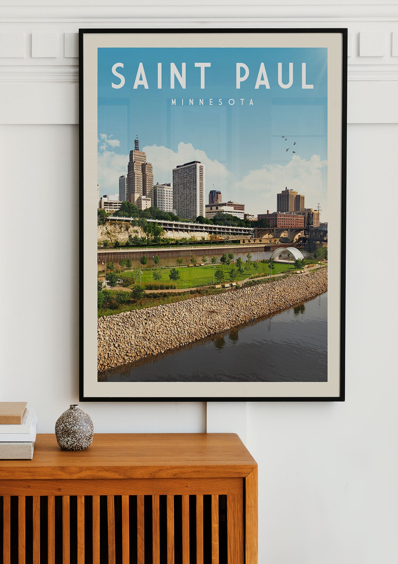 St. Paul, Minnesota - Vintage Travel Print - Vintaprints