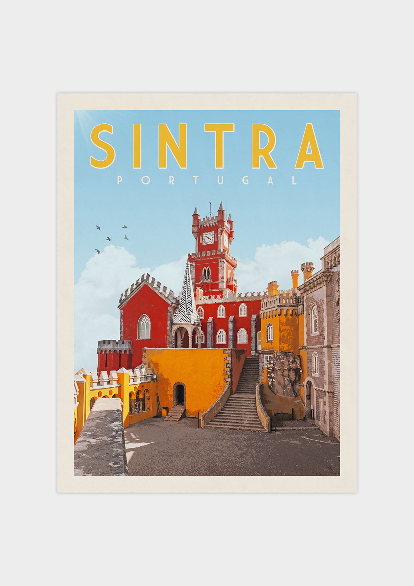 Sintra, Portugal - Vintage Travel Poster