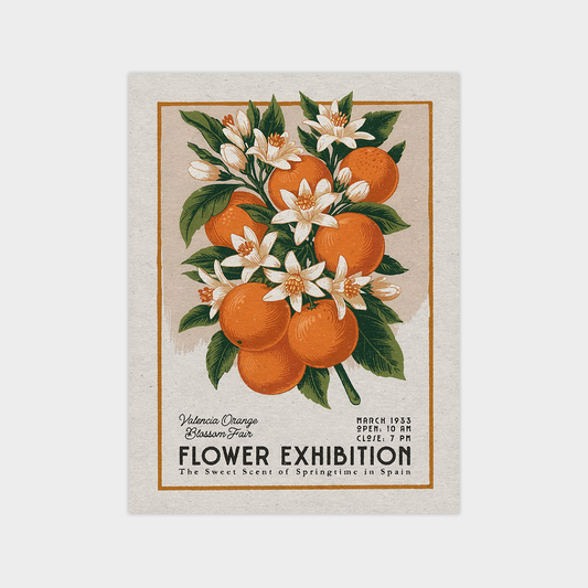 a picture of a bunch of oranges with flowers