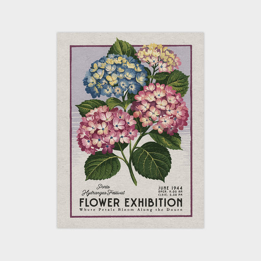 a postcard with a bunch of flowers on it