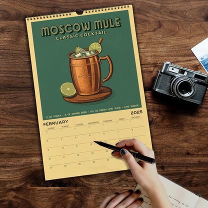 a calendar with a picture of a moscow mule