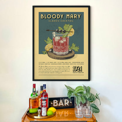 Bloody Mary - Classic Cocktail Poster