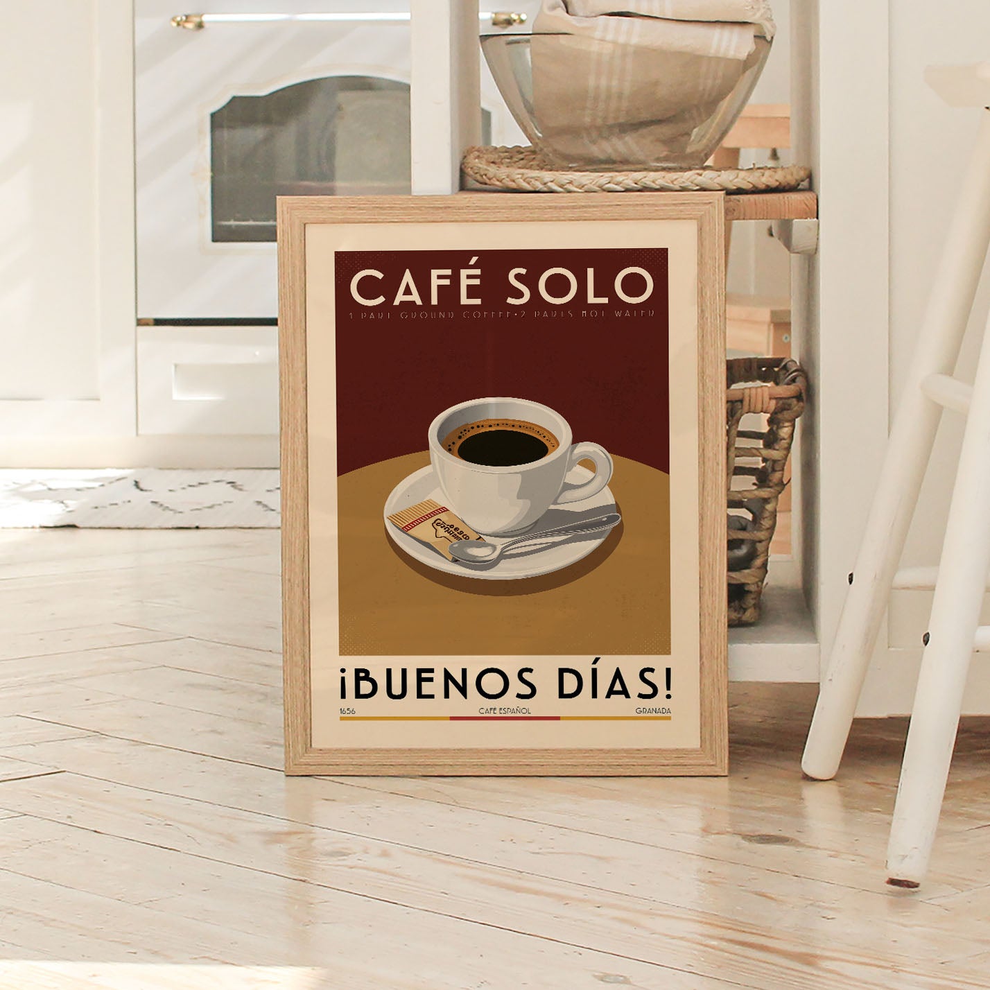 Café Solo - Vintage Coffee Poster