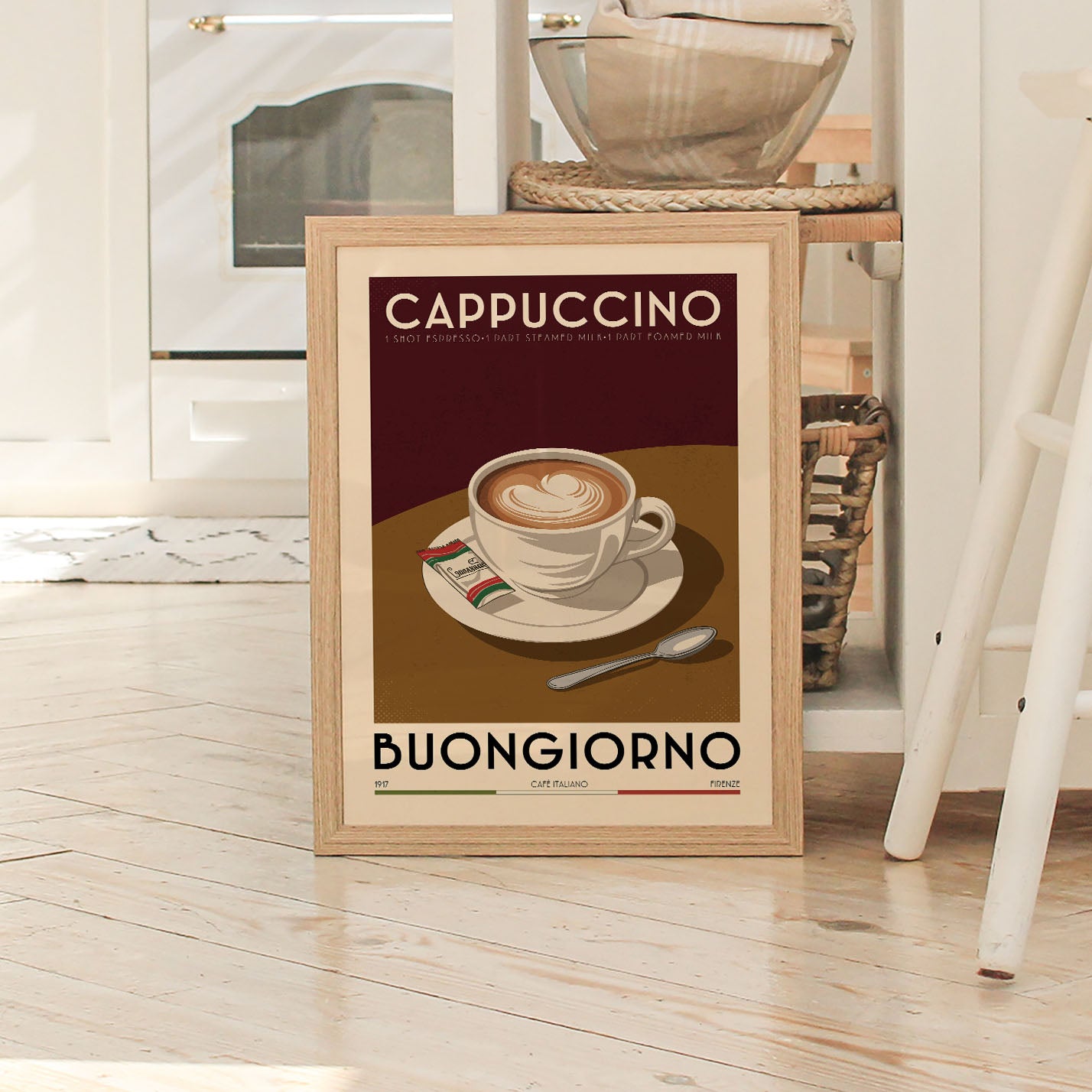 Cappuccino - Vintage Coffee Poster