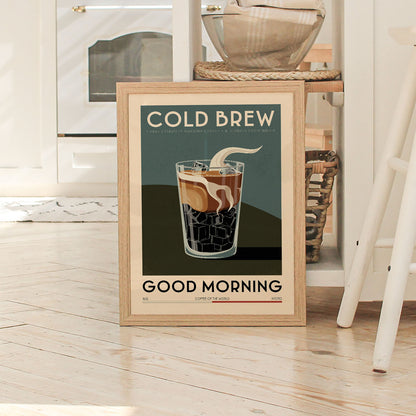 Cold Brew - Vintage Coffee Poster