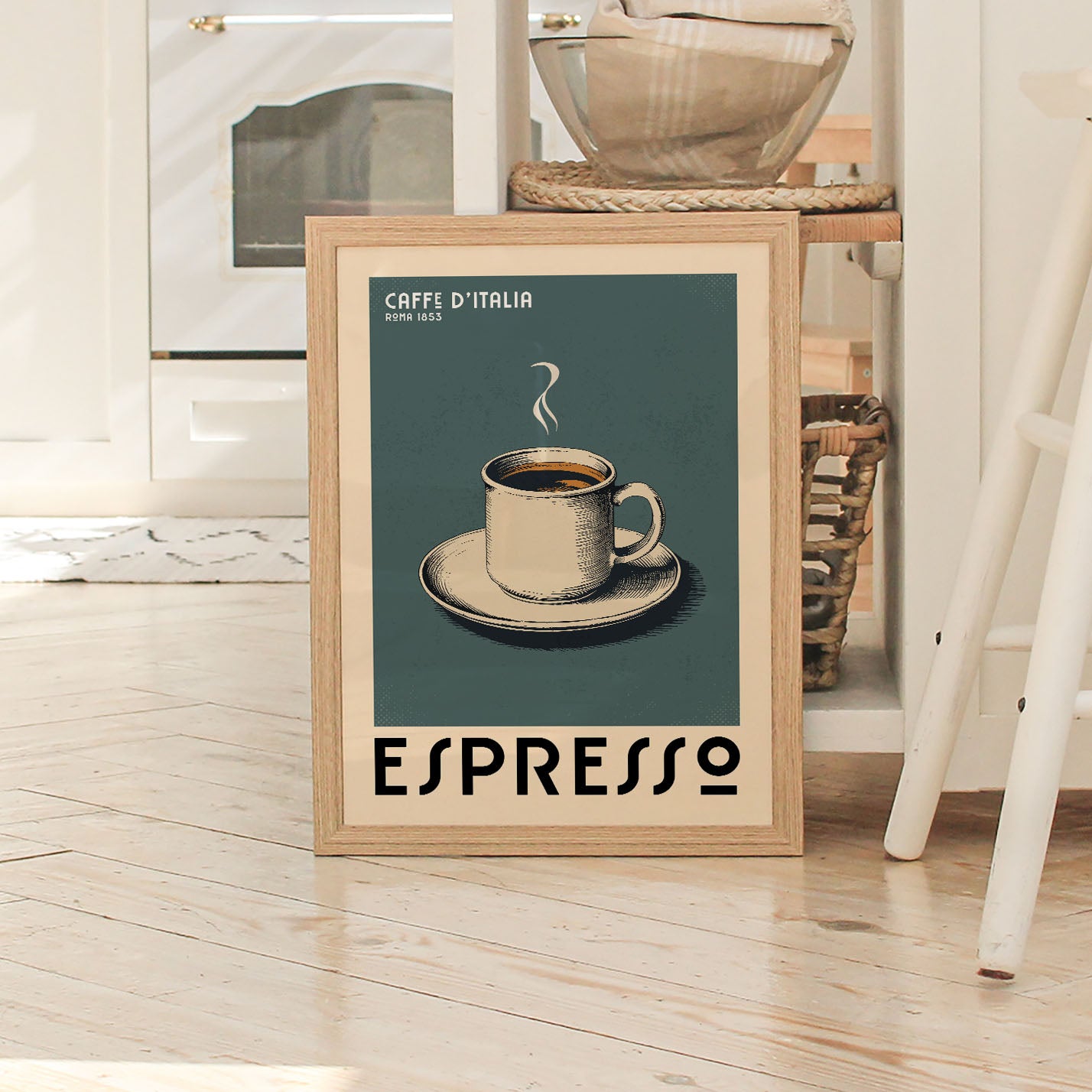 Espresso Sketch - Vintage Coffee Poster