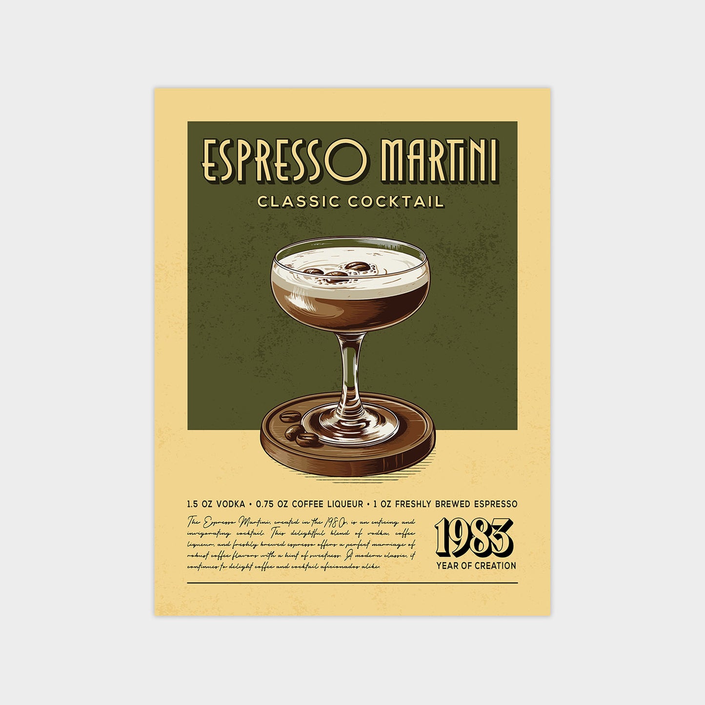 Espresso Martini - Classic Cocktail Poster