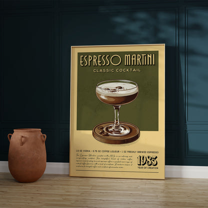 Espresso Martini - Classic Cocktail Poster