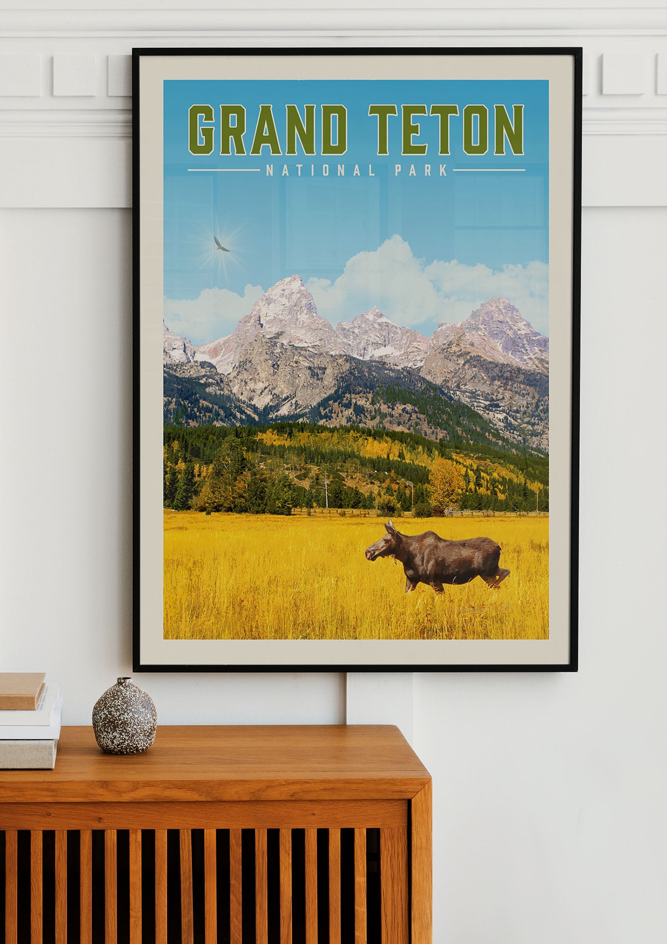 Grand Teton Minimalist National Park Poster