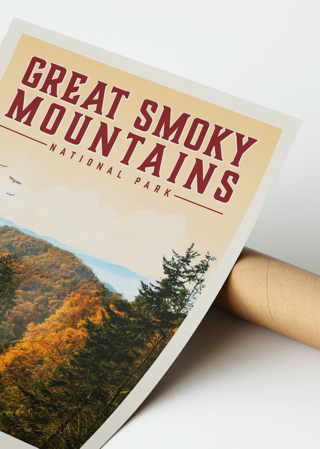 Great Smoky Mountains Vintage National Park Poster