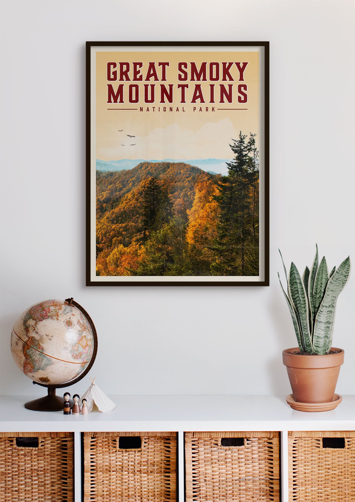 Great Smoky Mountains Vintage National Park Poster