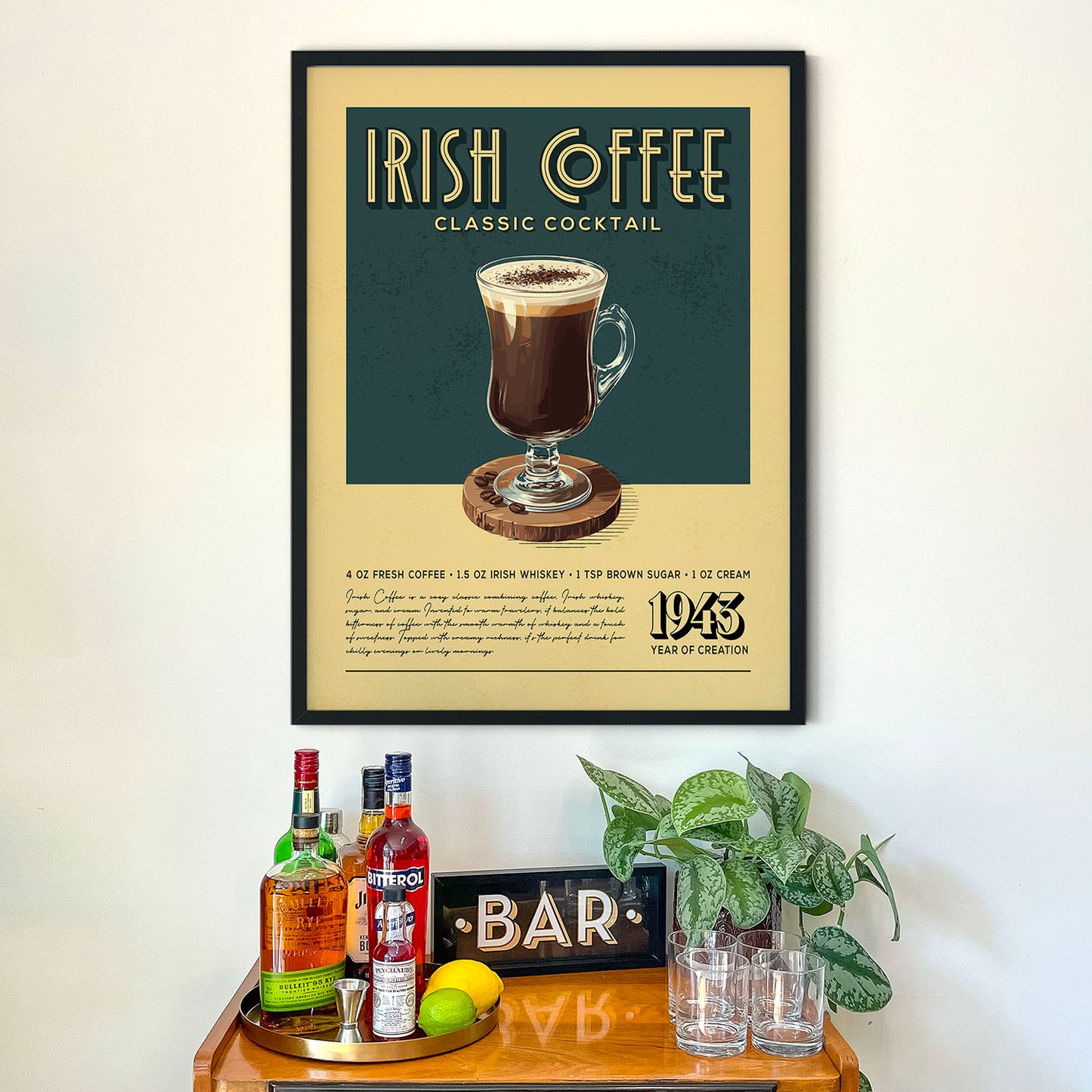 Irish Coffee - Classic Cocktail Poster