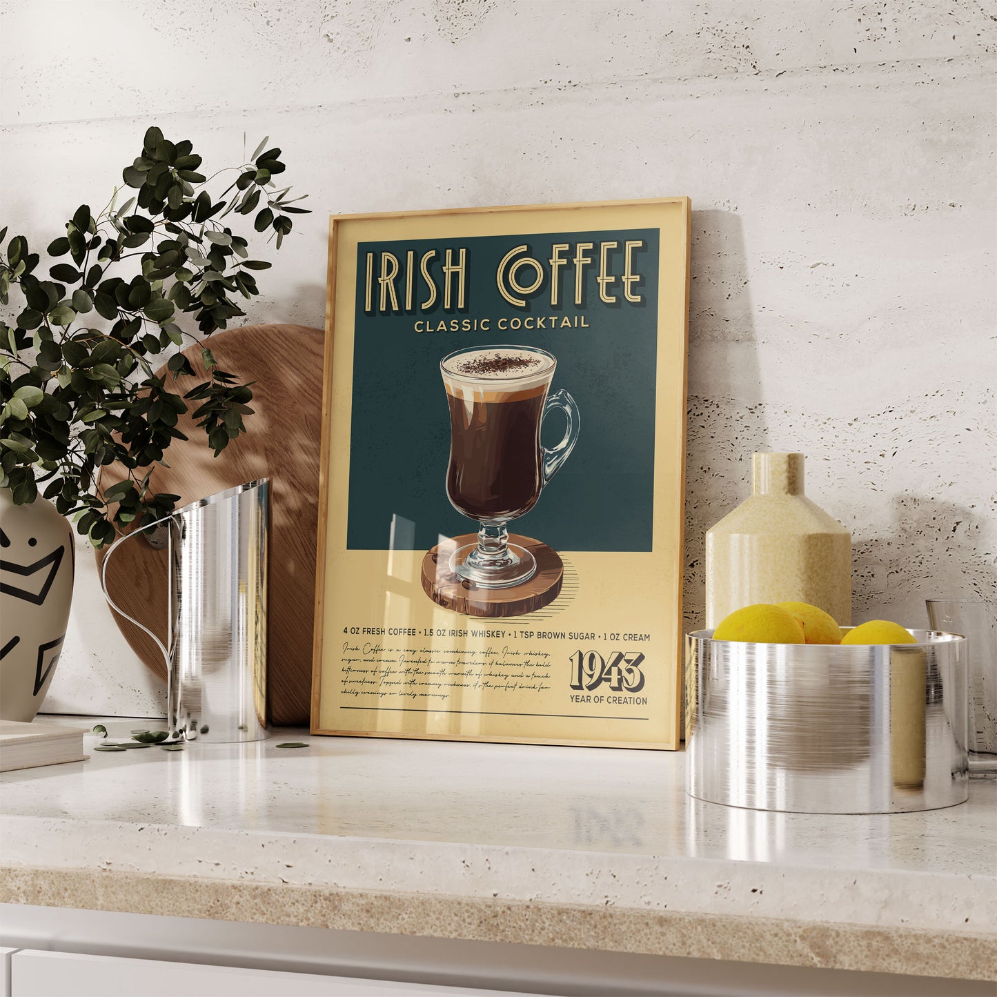 Irish Coffee - Classic Cocktail Poster