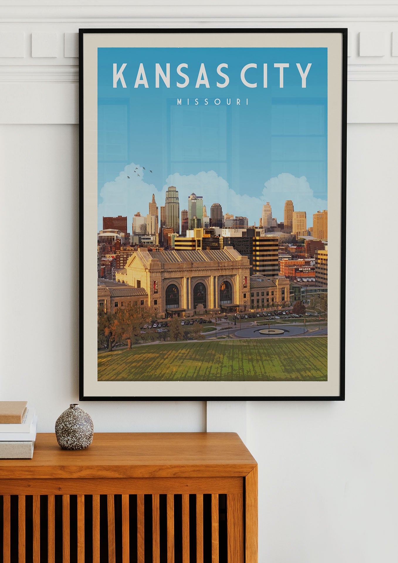 Kansas City, Missouri - Vintage Travel Poster