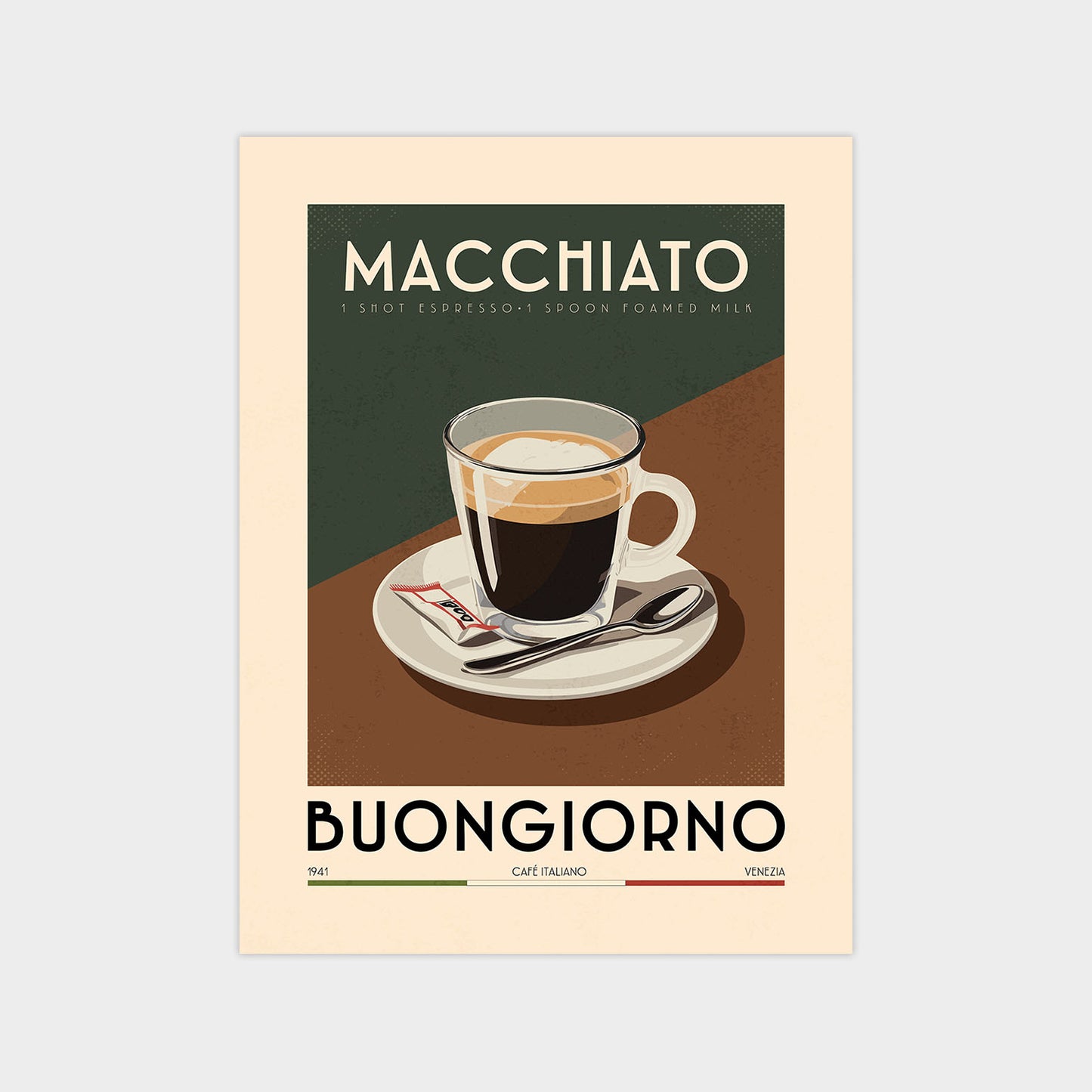 Macchiato - Vintage Coffee Poster