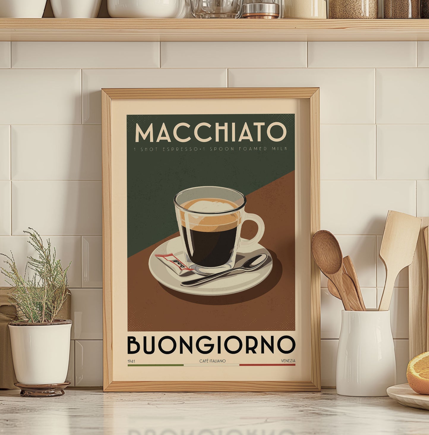 Macchiato - Vintage Coffee Poster