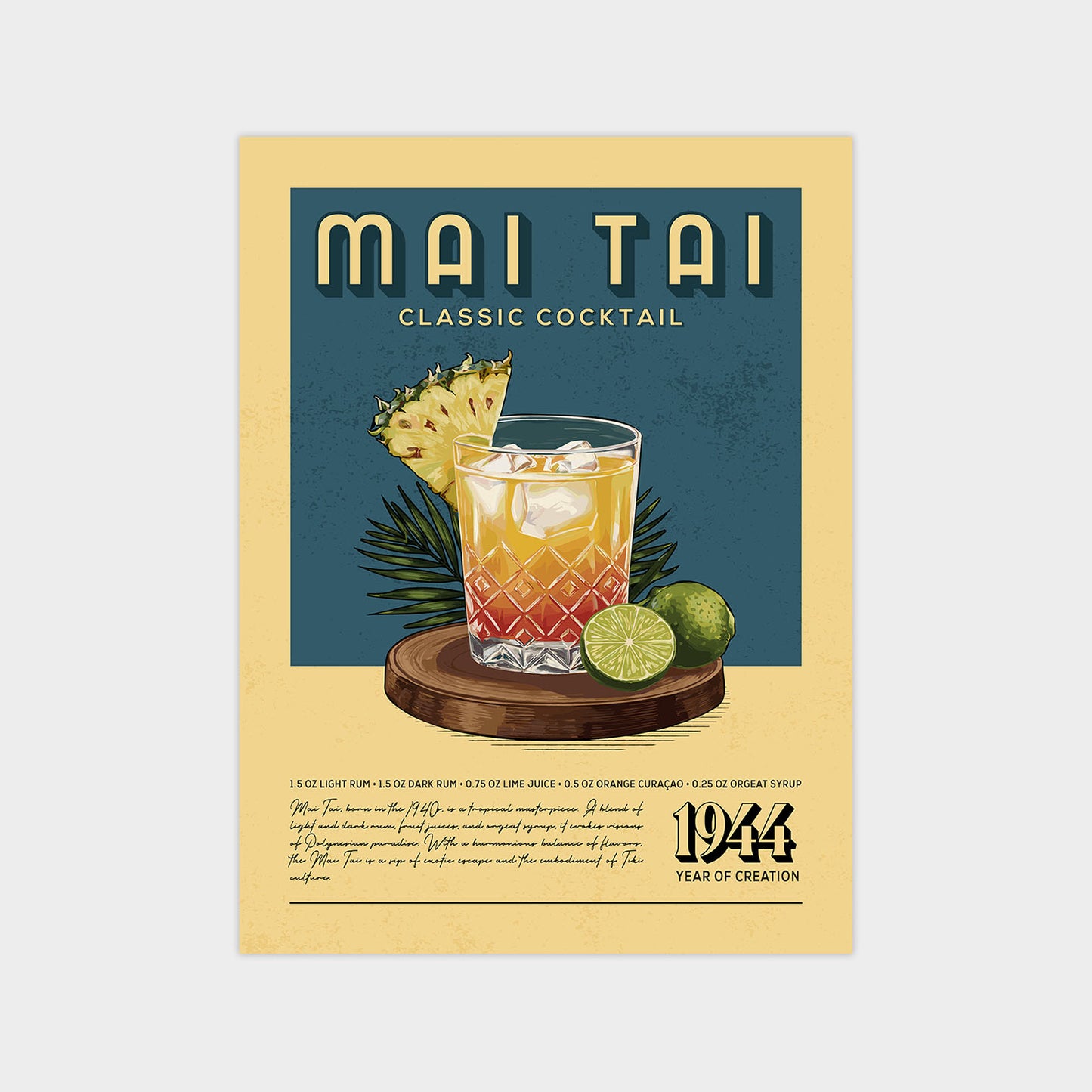 Mai Tai - Classic Cocktail Poster