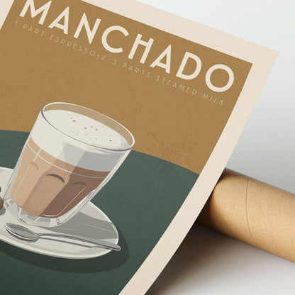 Manchado - Vintage Coffee Poster