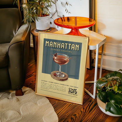 Manhattan - Classic Cocktail Poster