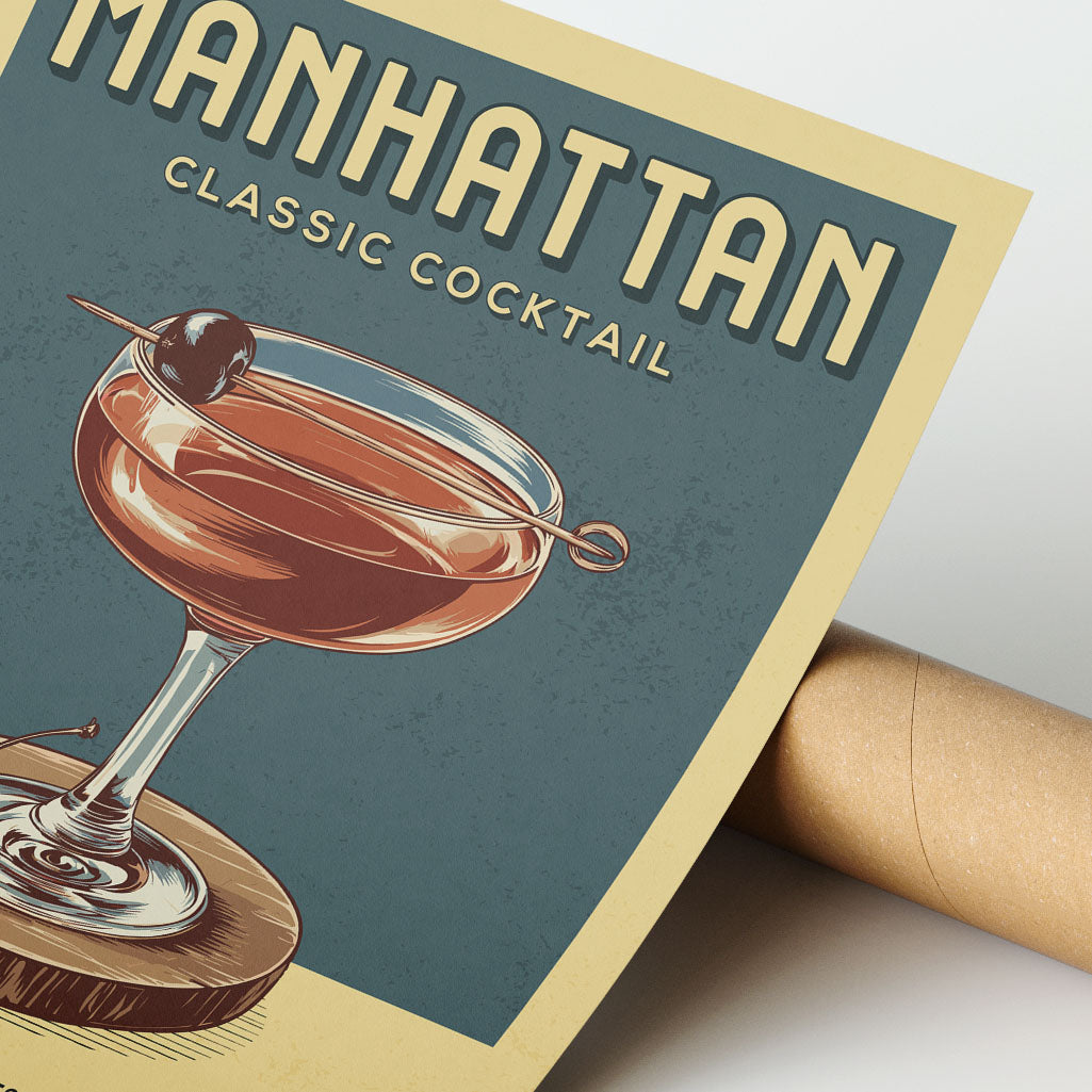 Manhattan - Classic Cocktail Poster