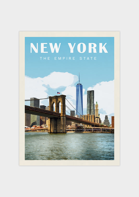 New York - Vintage Travel Print
