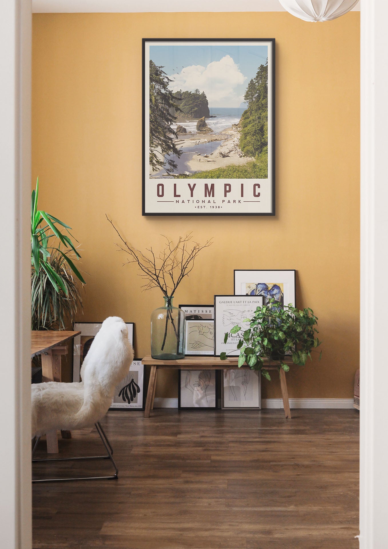 Olympic Minimalist National Park Poster